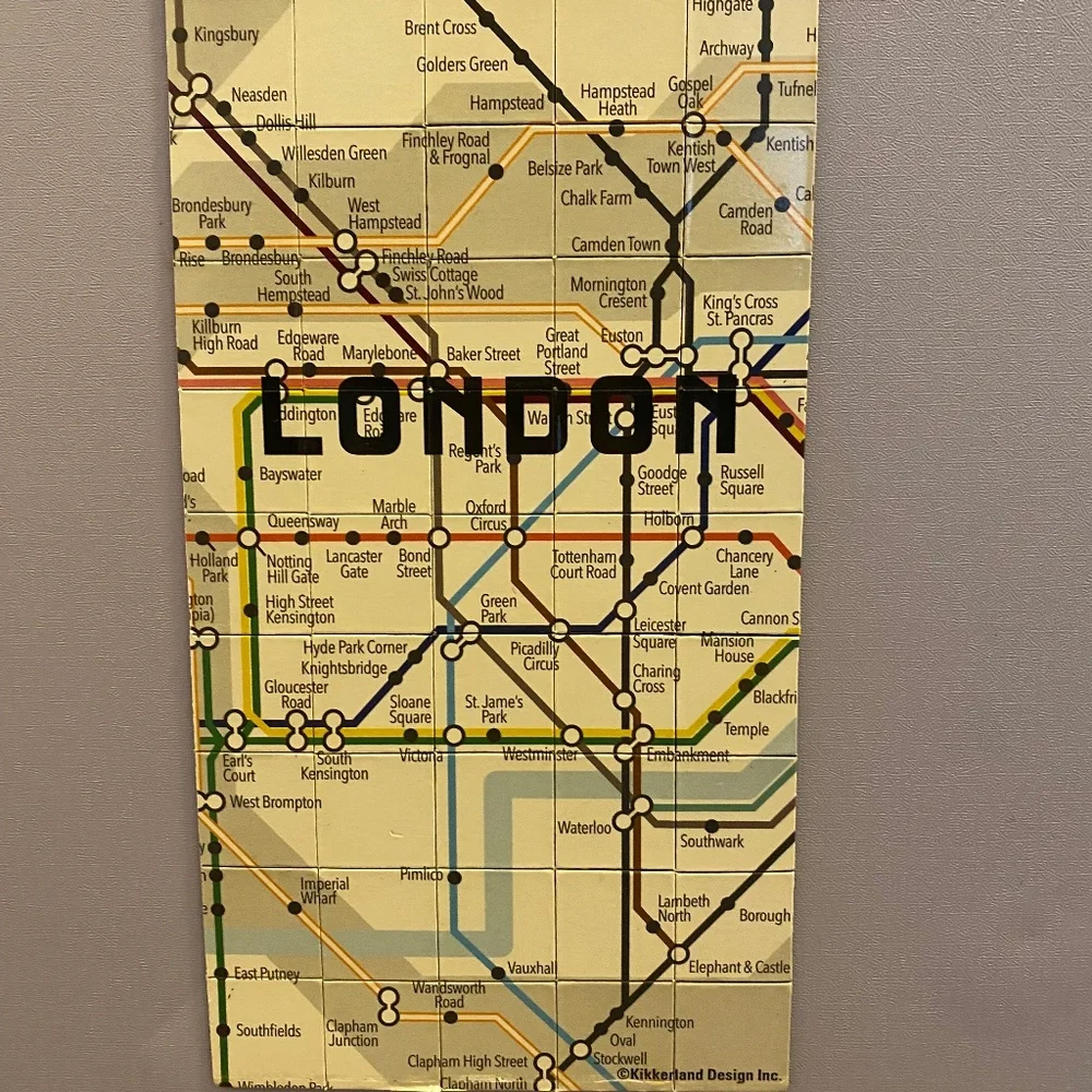 Kirkkerland Design London Tube Map Magnet